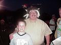2000 - Indian Princess Family Campout, Lloyd Park, TX -Stephanie & Marty at graduation ceremony